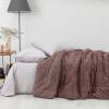 Κουβερτοπάπλωμα Μονό Fleece-Sherpa 160x220cm Borea Cozy Καφέ Πολυέστερας