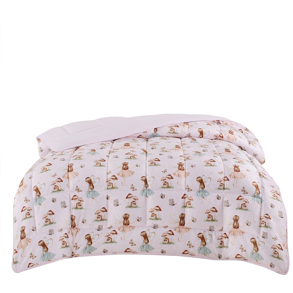 Κουβερτοπάπλωμα Μονό Παιδικό Fleece 160x220cm Astron Fairy Girl Microfiber