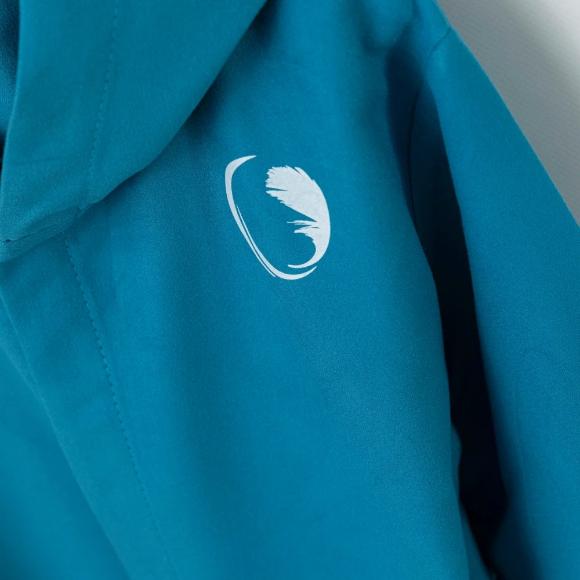 Μπουρνούζι Παιδικό Mε Κουκούλα Borea Torpedo Τιρκουάζ Microfiber