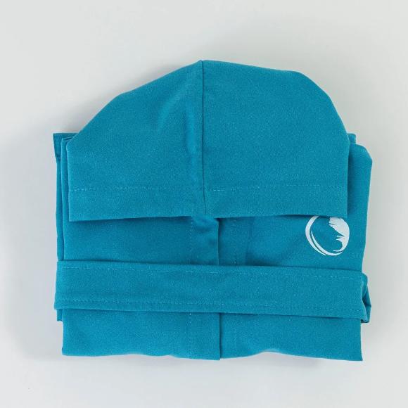 Μπουρνούζι Παιδικό Mε Κουκούλα Borea Torpedo Τιρκουάζ Microfiber