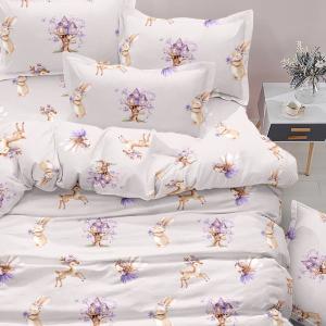 Σετ 4τμχ Πάπλωμα + Σετ Σεντόνια Μονα Borea Magic Garden Microfiber
