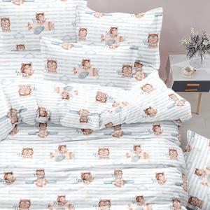 Σετ 4τμχ Πάπλωμα + Σετ Σεντόνια Μονα Borea Pilot Microfiber