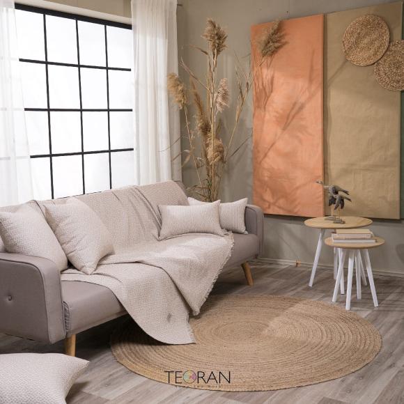 Ριχτάρι Τριθέσιο 180x300cm Teoran Pesaro 01 Βαμβάκι Πολυεστέρας