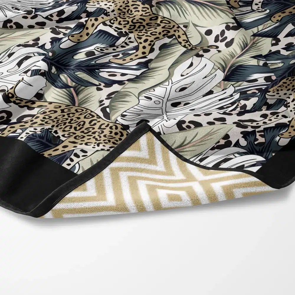 Πετσέτα Θαλάσσης 90x180cm Borea Quick Dry Leopard Microfiber