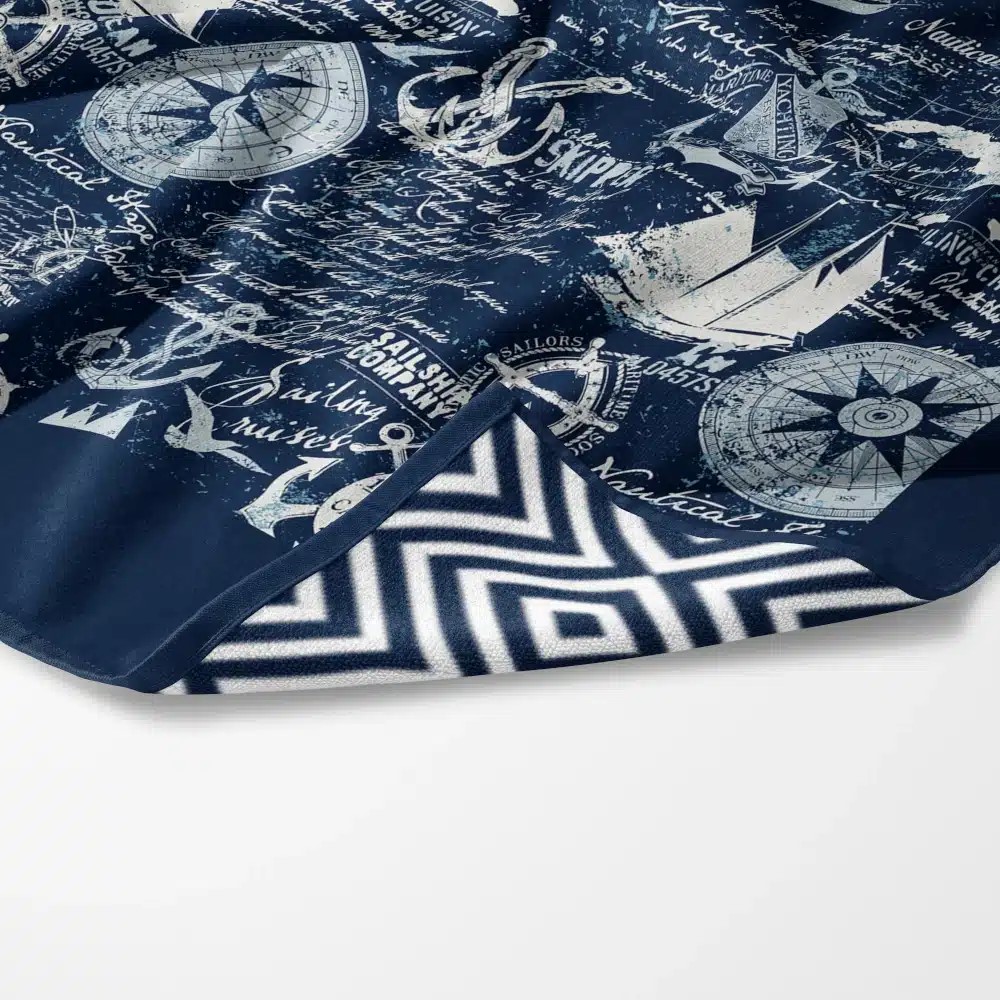 Πετσέτα Θαλάσσης 90x180cm Borea Quick Dry Nautical Microfiber