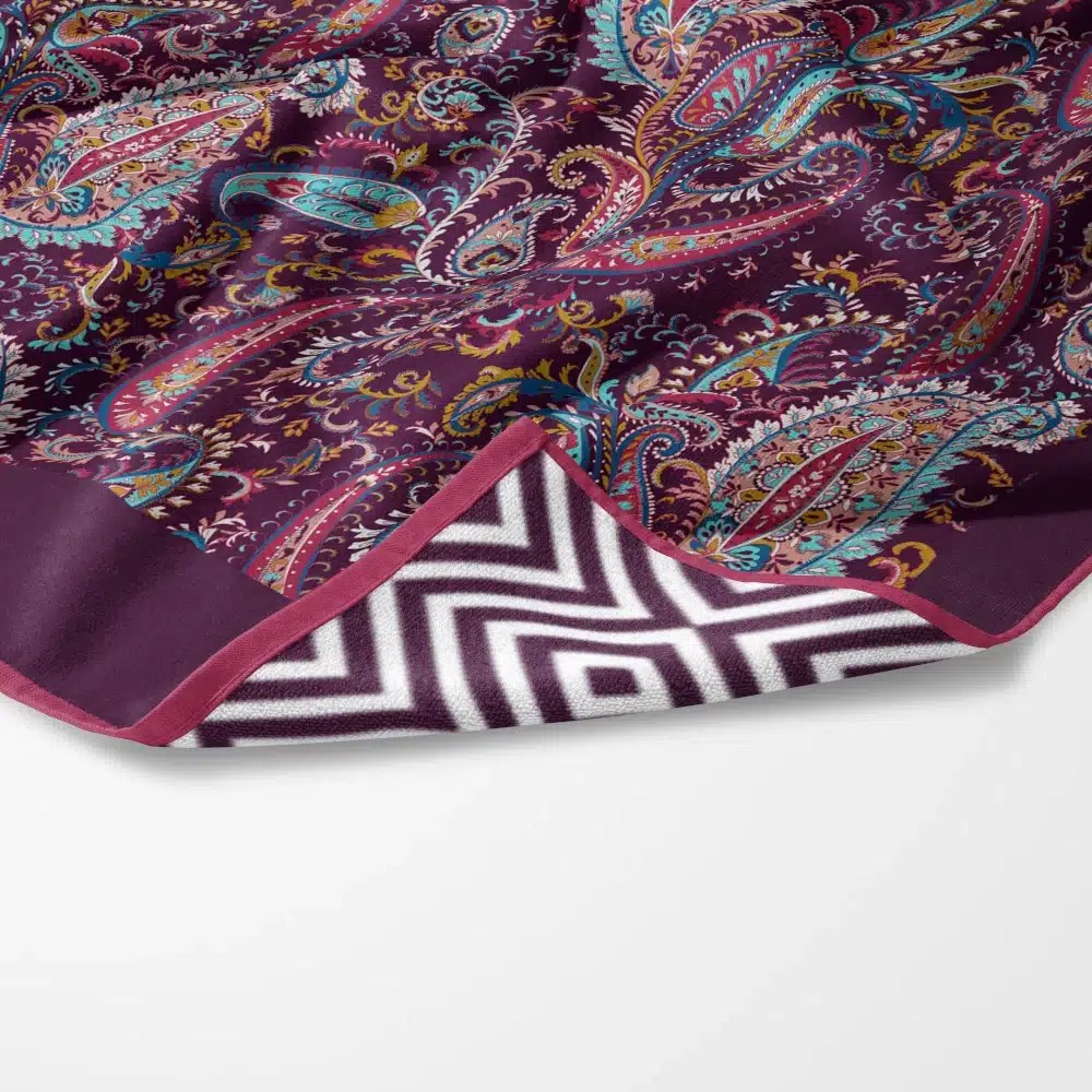 Πετσέτα Θαλάσσης 90x180cm Borea Quick Dry Paisley Microfiber