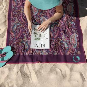 Πετσέτα Θαλάσσης 90x180cm Borea Quick Dry Paisley Microfiber