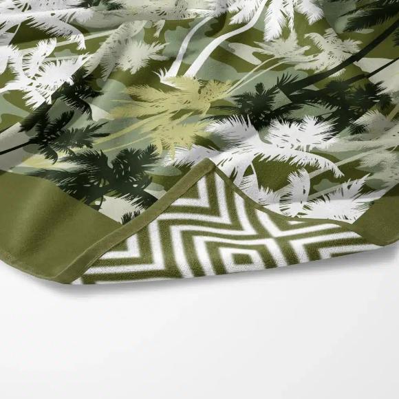 Πετσέτα Θαλάσσης 90x180cm Borea Quick Dry Palm Tree Microfiber