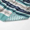 Πετσέτα Θαλάσσης 90x180cm Borea Quick Dry Stripes Πετρόλ Microfiber