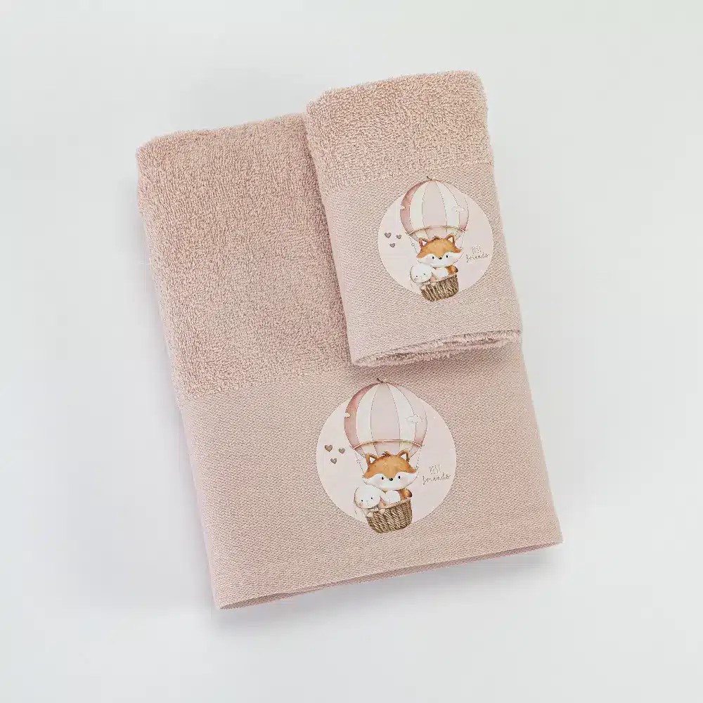 Πετσέτες Παιδικές Σετ 2 Τεμάχια Borea Cutiepies Βαμβακερές