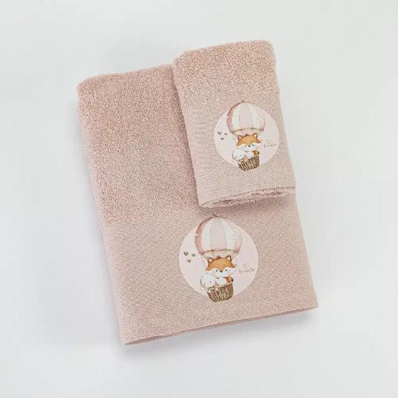 Πετσέτες Παιδικές Σετ 2 Τεμάχια Borea Cutiepies Βαμβακερές