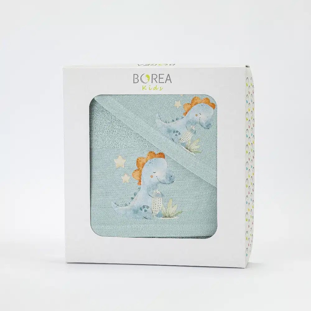 Πετσέτες Παιδικές Σετ 2 Τεμάχια Borea Dinos Βαμβακερές