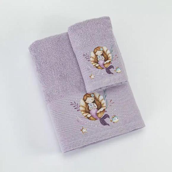 Πετσέτες Παιδικές Σετ 2 Τεμάχια Borea Seapearl Βαμβακερές