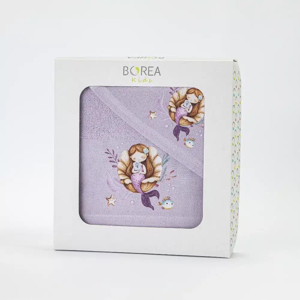 Πετσέτες Παιδικές Σετ 2 Τεμάχια Borea Seapearl Βαμβακερές