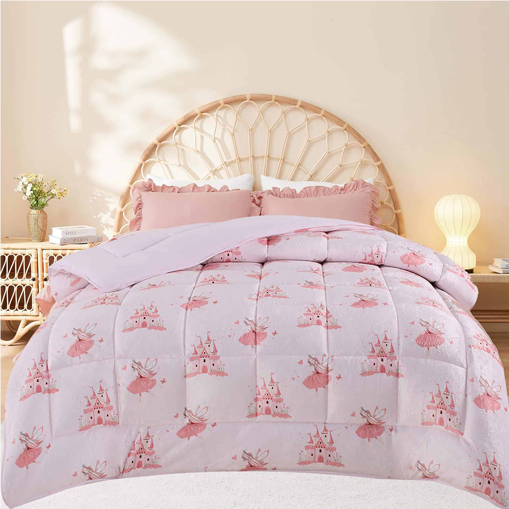 Κουβερτοπάπλωμα Μονό Παιδικό Fleece 160x220cm Astron Princess Microfiber