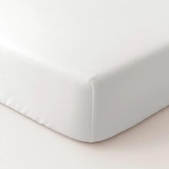 Σεντόνι Βρεφικό Σετ Με Λάστιχο 70x140+20cm Borea Solid Λευκό Βαμβακερό