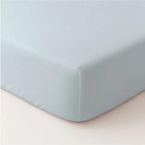 Σεντόνι Βρεφικό Σετ Με Λάστιχο 70x140+20cm Borea Solid Σιέλ Βαμβακερό