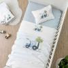 Σεντόνια Βρεφικά Σετ 120x170cm Borea Trucky Βαμβακερά
