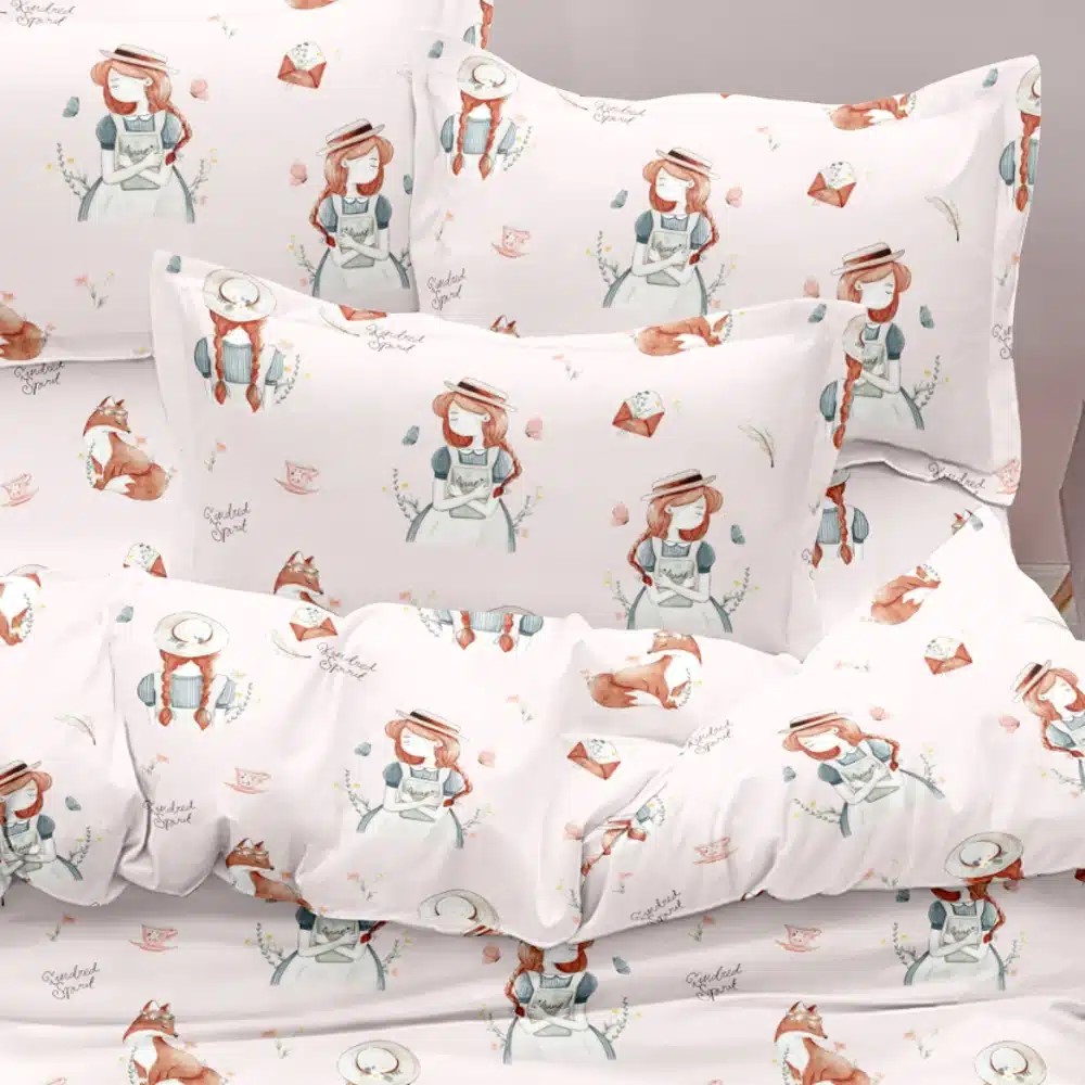 Σετ 5τμχ Κουβερλί + Σετ Σεντόνια Μονα Borea Anne Microfiber