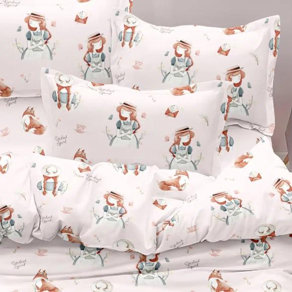 Σετ 5τμχ Κουβερλί + Σετ Σεντόνια Μονα Borea Anne Microfiber