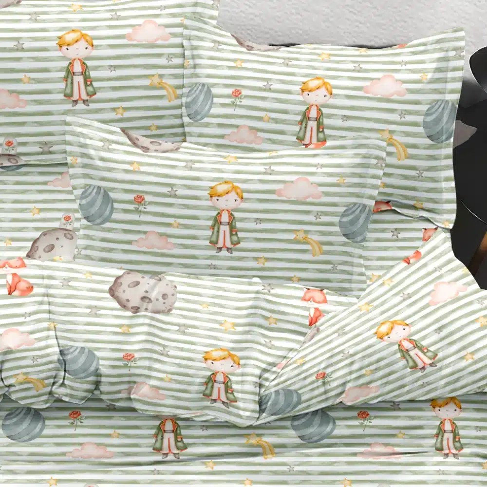 Σετ 5τμχ Κουβερλί + Σετ Σεντόνια Μονα Borea Prince Microfiber