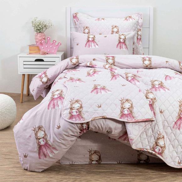Σετ 5τμχ Κουβερλί + Σετ Σεντόνια Μονα Borea Little Queen Microfiber