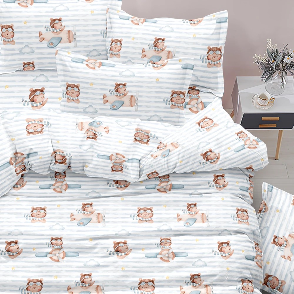 Σετ 5τμχ Κουβερλί + Σετ Σεντόνια Μονα Borea Pilot Microfiber