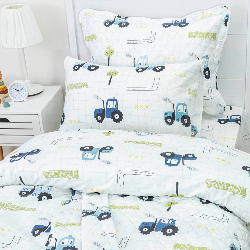 Σετ 5τμχ Κουβερλί + Σετ Σεντόνια Μονα Borea Trucky Microfiber