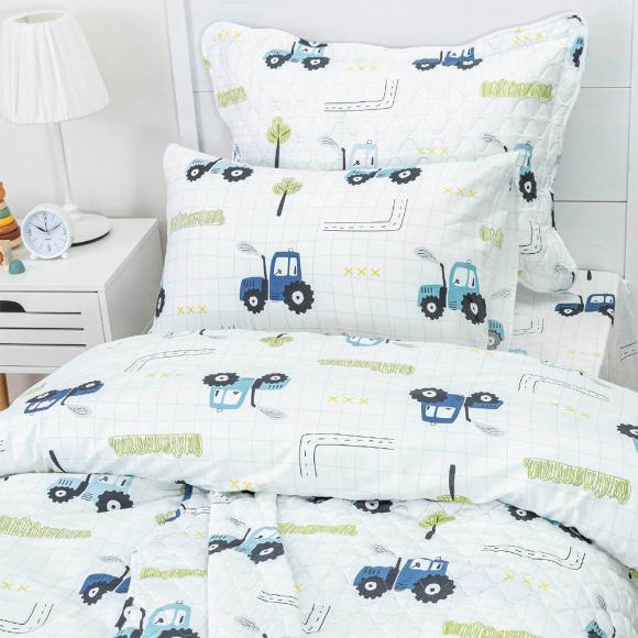 Σετ 5τμχ Κουβερλί + Σετ Σεντόνια Μονα Borea Trucky Microfiber