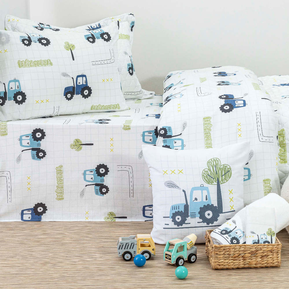 Σετ 5τμχ Κουβερλί + Σετ Σεντόνια Μονα Borea Trucky Microfiber