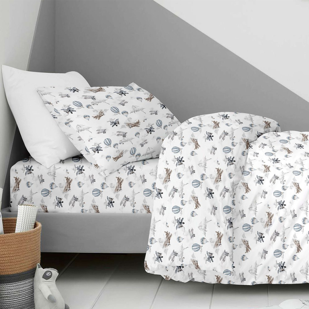 Κουβερλί Παιδικό Μονό 160x250cm Astron Sky Fly Βαμβακερό