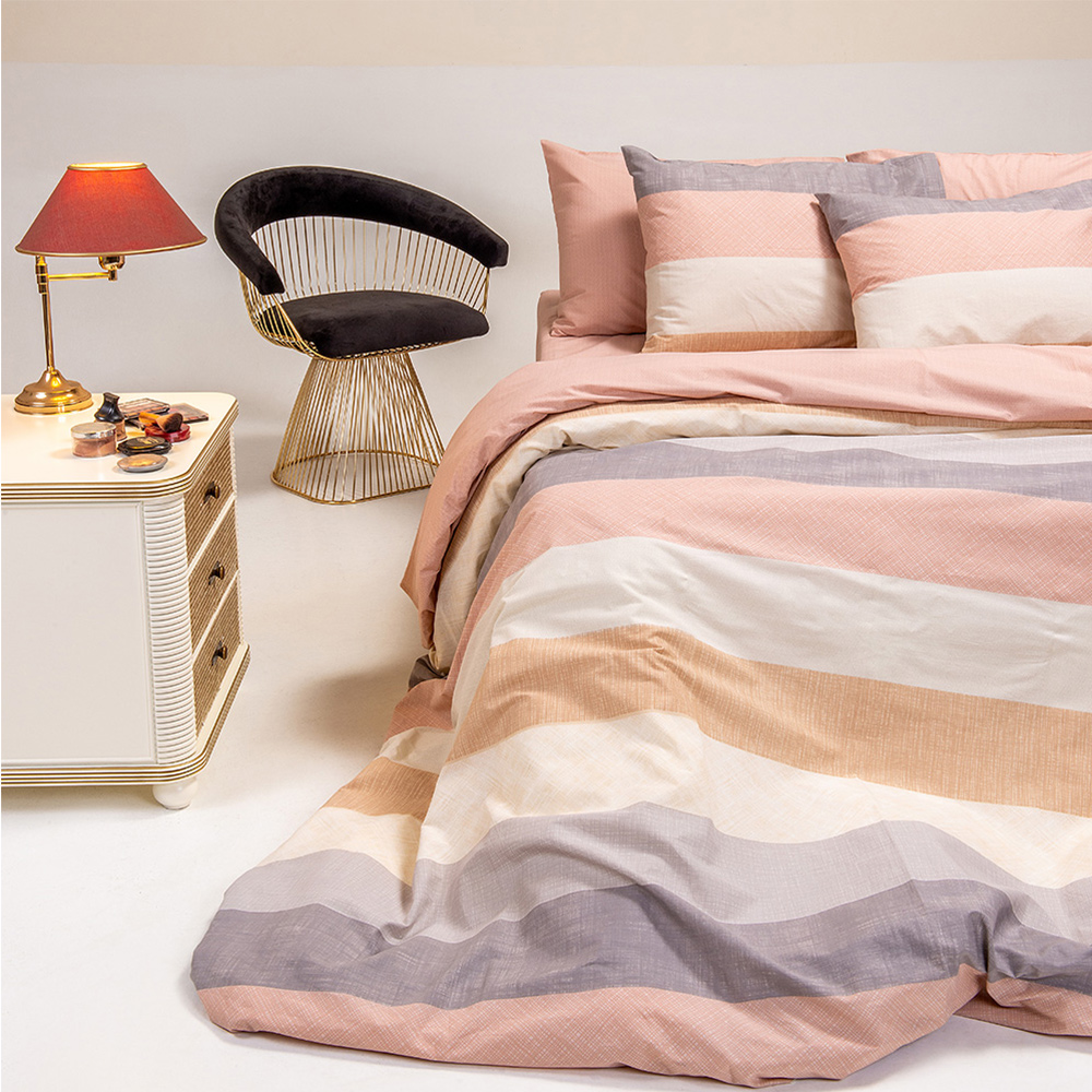 Σεντόνια Μονά Σετ Με Λάστιχο 100x200+32cm Melinen Eleven Pastel Βαμβακερά