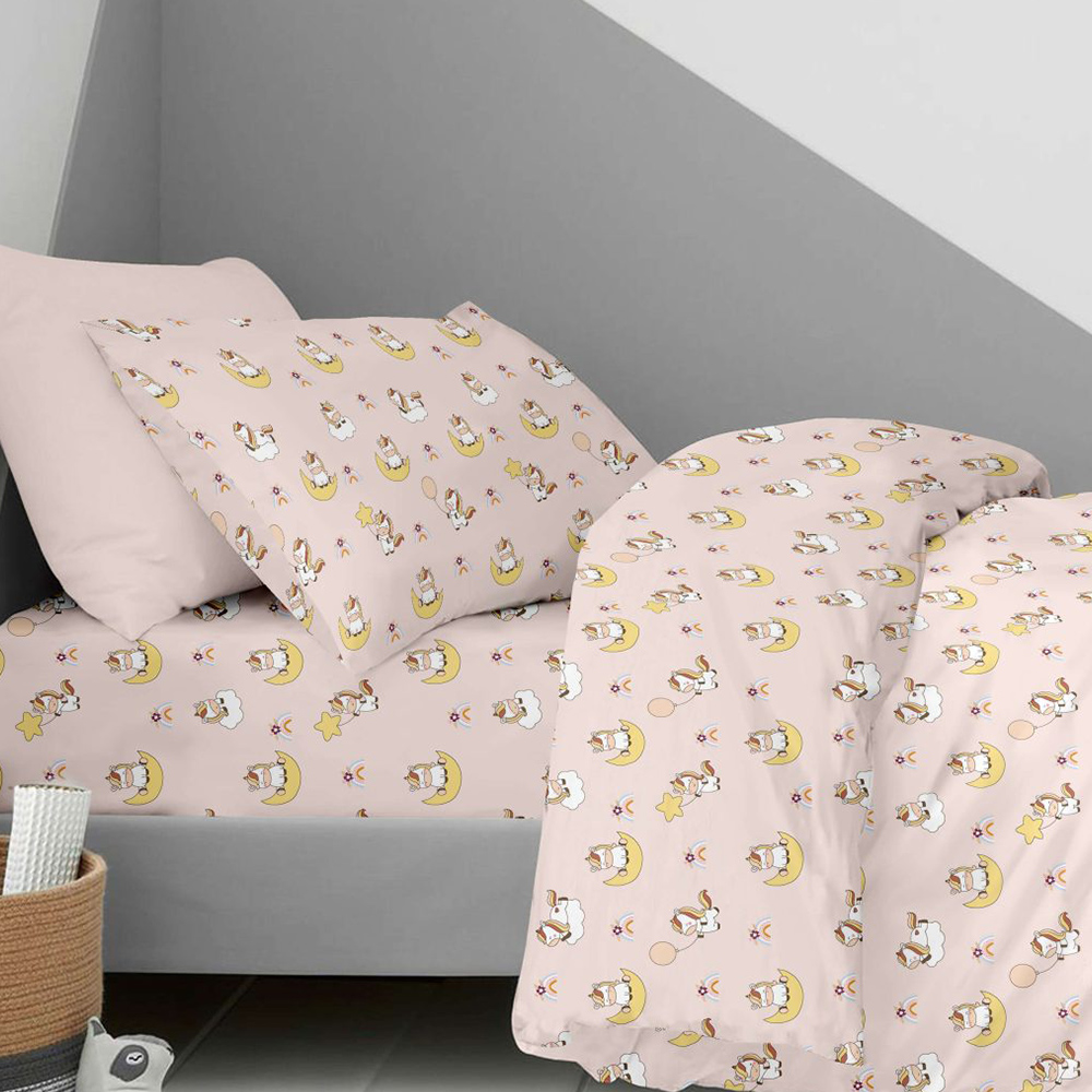 Κουβερλί Παιδικό Μονό 160x250cm Astron Unicorn Balloon Βαμβακερό