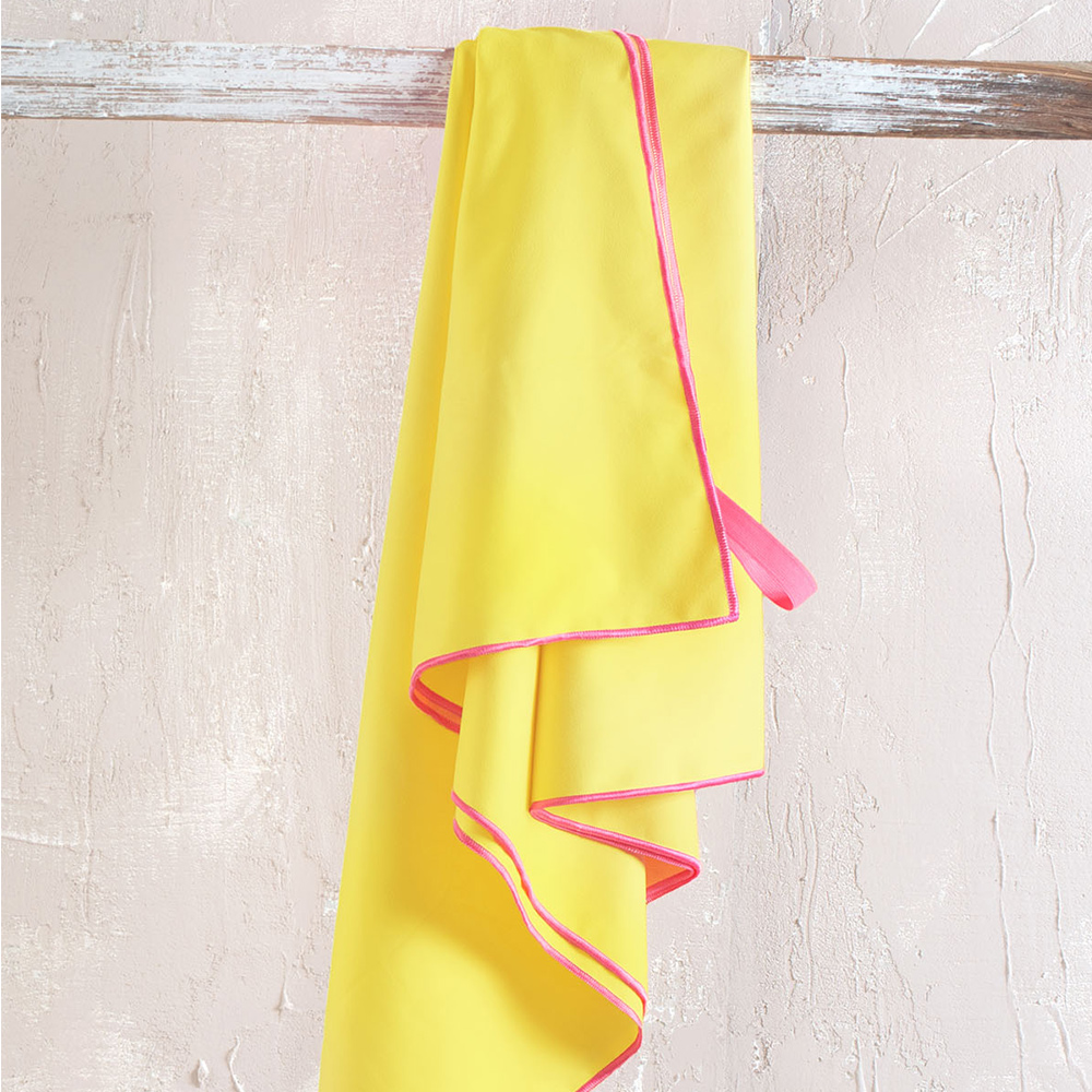 Πετσέτα Θαλάσσης 90x160cm Rythmos Urban New Κίτρινο Microfiber