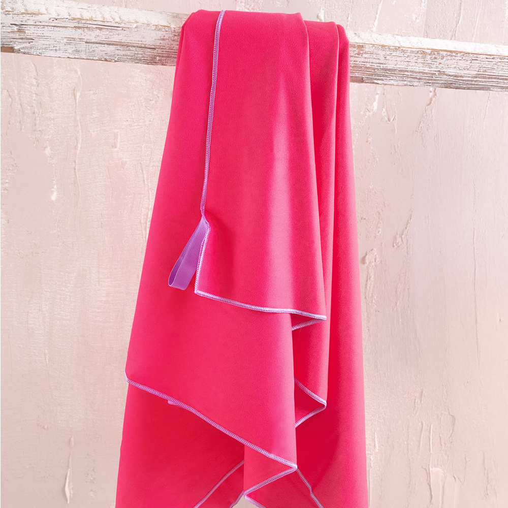 Πετσέτα Θαλάσσης 90x160cm Rythmos Urban New Κοραλί Microfiber