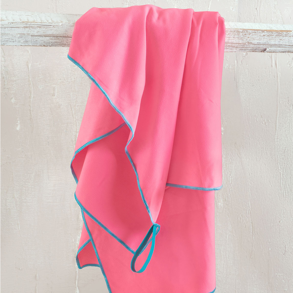 Πετσέτα Θαλάσσης 90x160cm Rythmos Urban New Ροζ Microfiber
