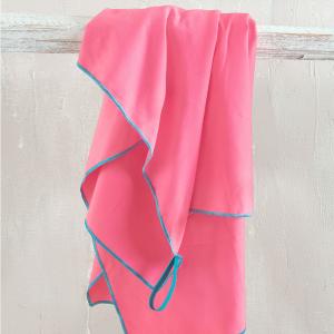 Πετσέτα Θαλάσσης 90x160cm Rythmos Urban New Ροζ Microfiber