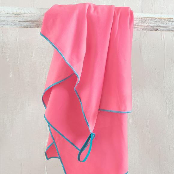 Πετσέτα Θαλάσσης 90x160cm Rythmos Urban New Ροζ Microfiber