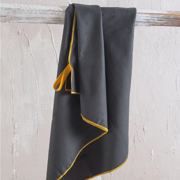 Πετσέτα Θαλάσσης 90x160cm Rythmos Urban New Γκρι Σκούρο Microfiber