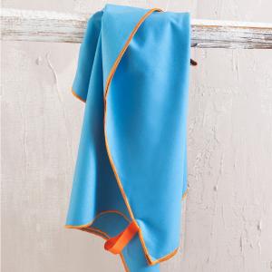 Πετσέτα Θαλάσσης 90x160cm Rythmos Urban New Μπλε Microfiber