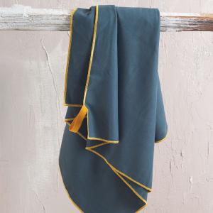 Πετσέτα Θαλάσσης 90x160cm Rythmos Urban New Γκριζομπλέ Microfiber