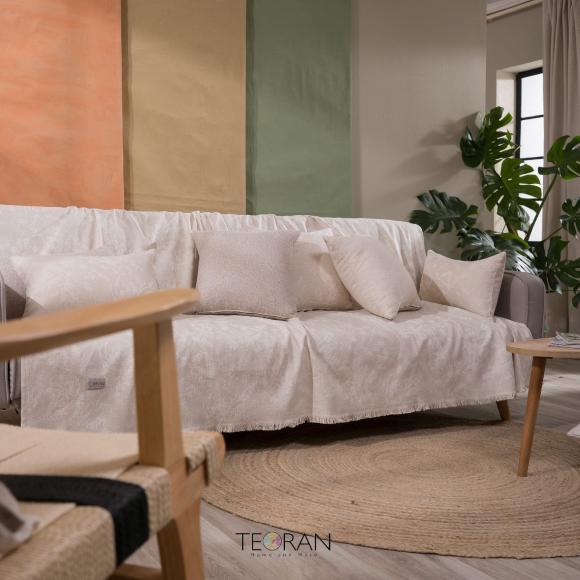Ριχτάρι Τριθέσιο 180x300cm Teoran Varese 01 Βαμβάκι Πολυεστέρας