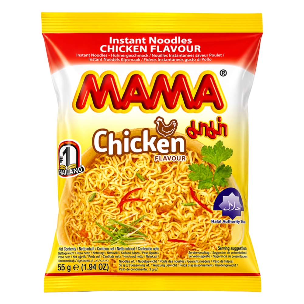 Στιγμιαία Νουντλς Με Γεύση Κοτόπουλο 55g MAMA