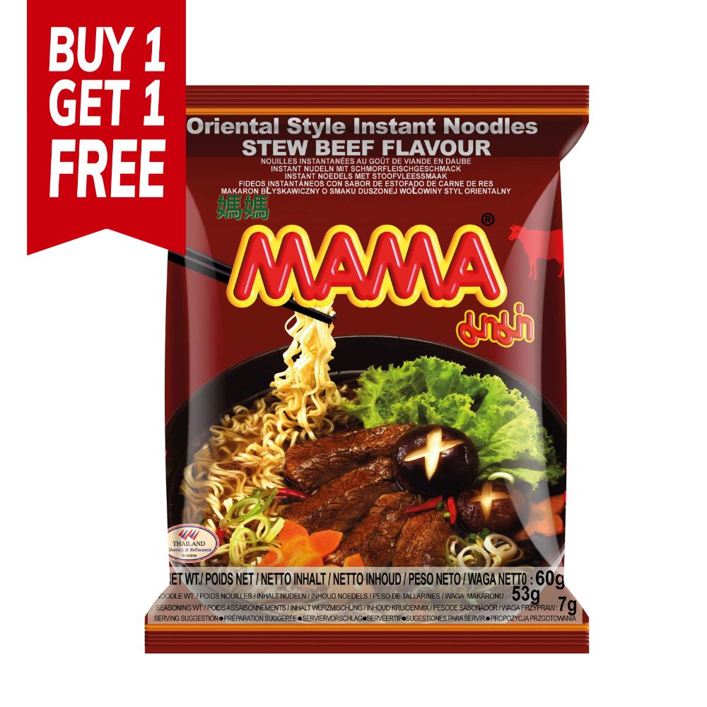 Στιγμιαία Νουντλς Με Γεύση Βοδινό Κατσαρόλας 60g MAMA