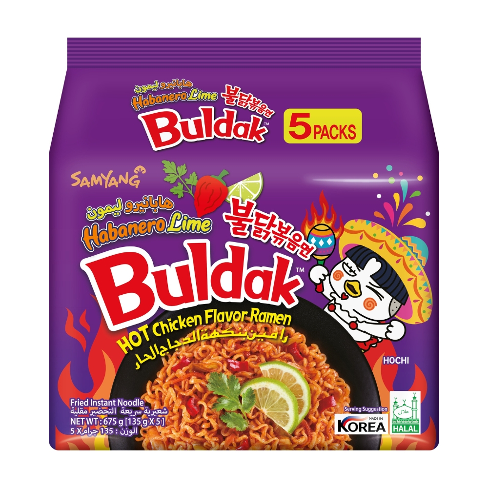 Instant Noodles Buldak Chicken Kimchi 675g (5x135g) SAMYANG