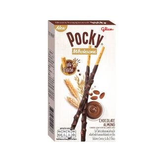 Pocky Γλυκά Μπισκοτένια Στικ Ολικής με Επικάλυψη Σοκολάτας και Αμυγδάλου 36g GLICO