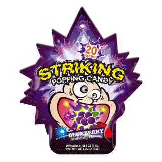 Popping Candy - Blueberry 15g STRIKING