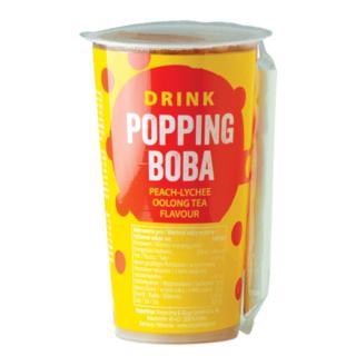 Ρόφημα Τσαγιού Oolong με γεύση Ροδάκινο & Λίτσι με Πέρλες Popping Boba 425ml OBOBA