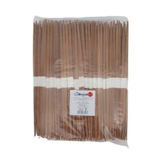Dark Brown Bamboo Chopsticks Carbonized – Japanese Style - 2 Pointed Edges 24cm 100 SHIMAMI