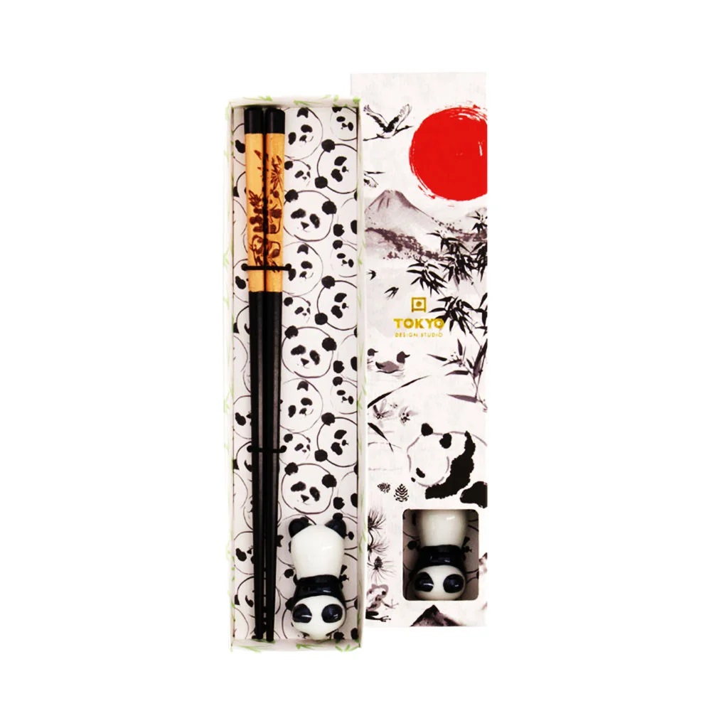 Chopsticks Giftset and Rest Panda Design, TOKYO DESIGN STUDIO